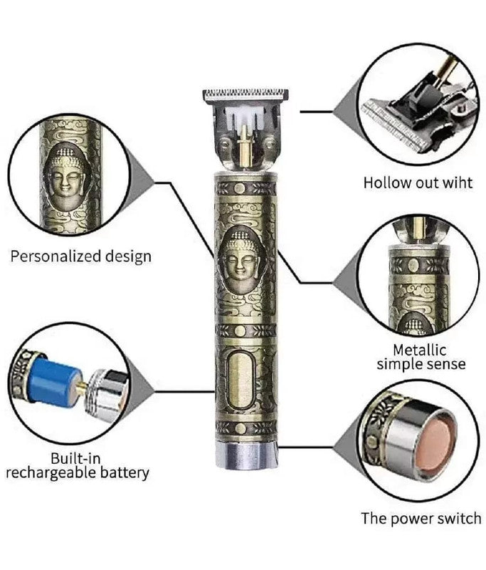 Hair Trimmer For Men Buddha Style Trimmer, Professional Hair Clipper, Adjustable Blade Clipper, Shaver For Men-Gold