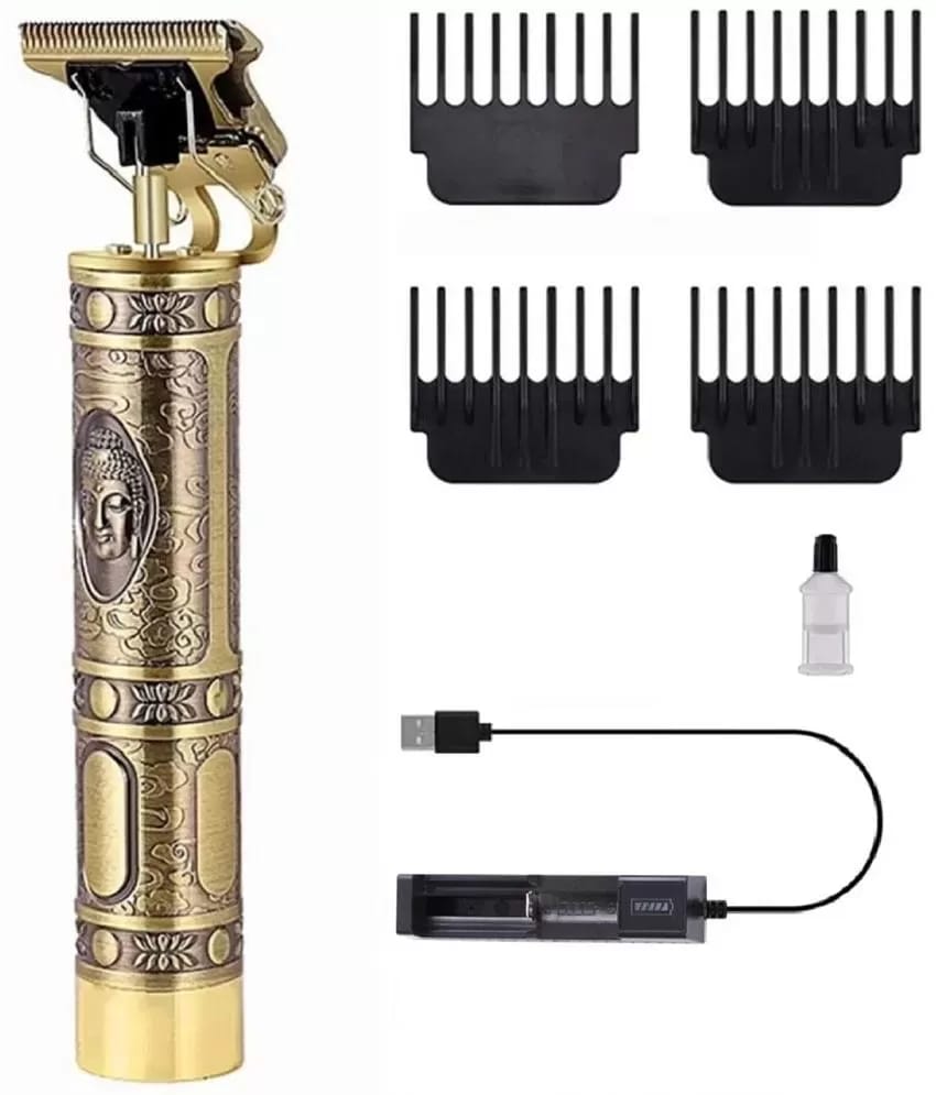 Hair Trimmer For Men Buddha Style Trimmer, Professional Hair Clipper, Adjustable Blade Clipper, Shaver For Men-Gold